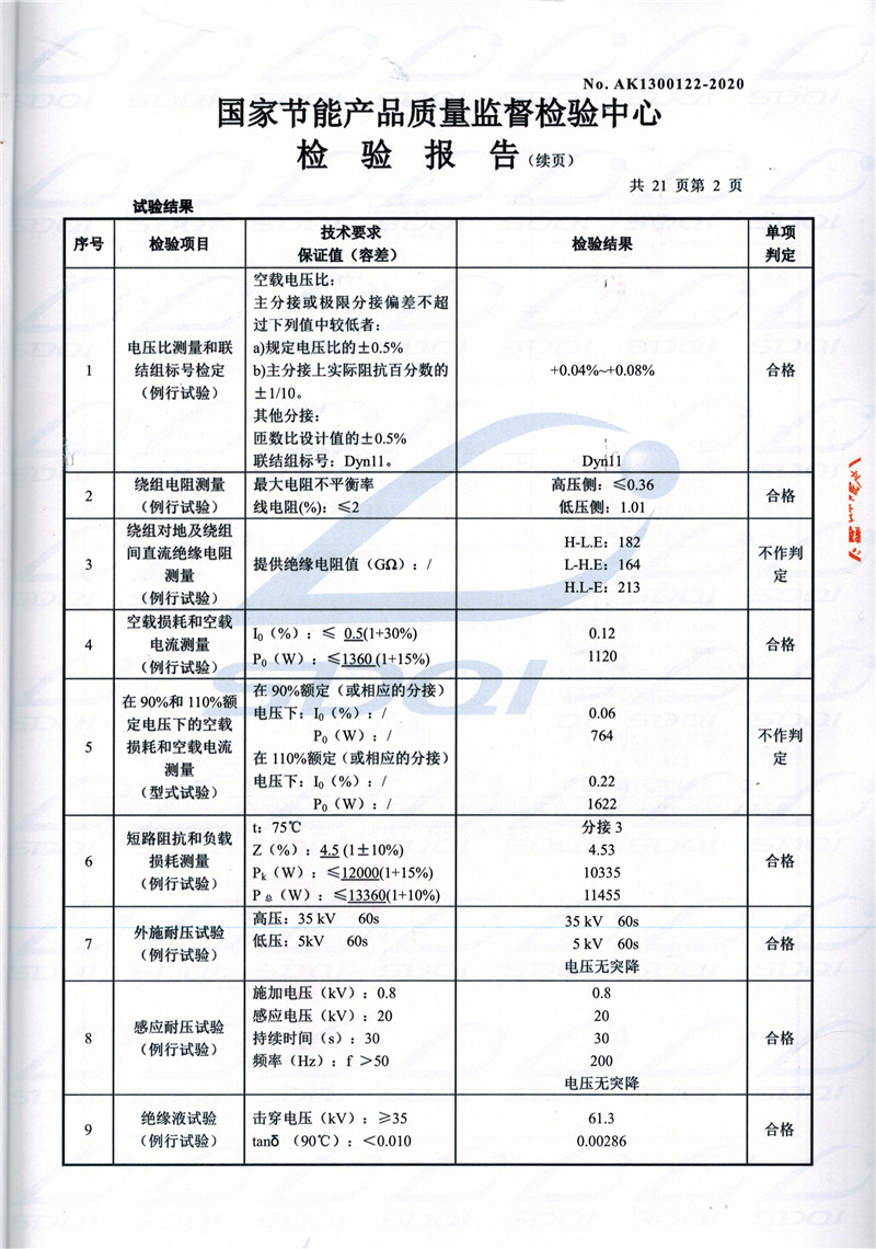 高低压试验报告-S11-1250民权民权民权油浸式变压器-2.jpg